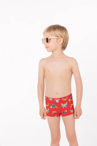 Bañador bóxer niño estampado cangrejos Ysabel Mora