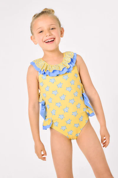 Bañador niña estampado tortugas Ysabel Mora