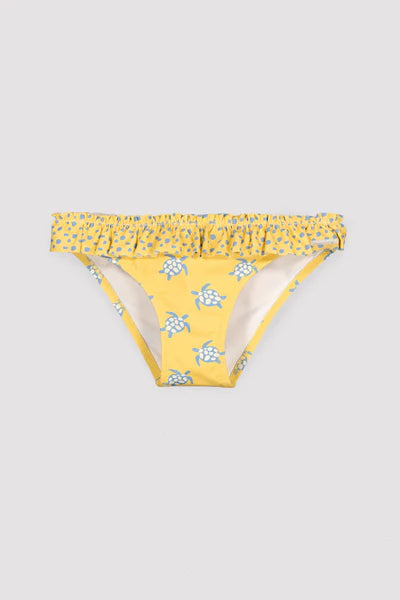 Culetín niña detalle volantes y lazos estampado tortugas Ysabel Mora