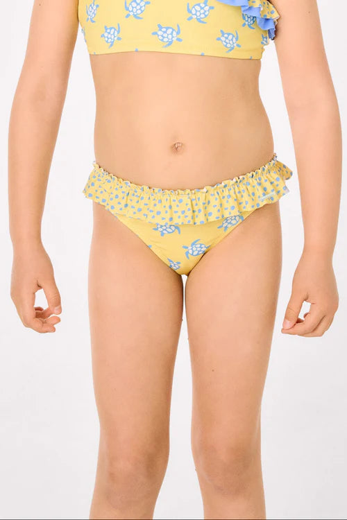 Culetín niña detalle volantes y lazos estampado tortugas Ysabel Mora