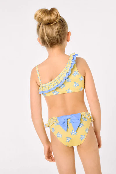 Culetín niña detalle volantes y lazos estampado tortugas Ysabel Mora