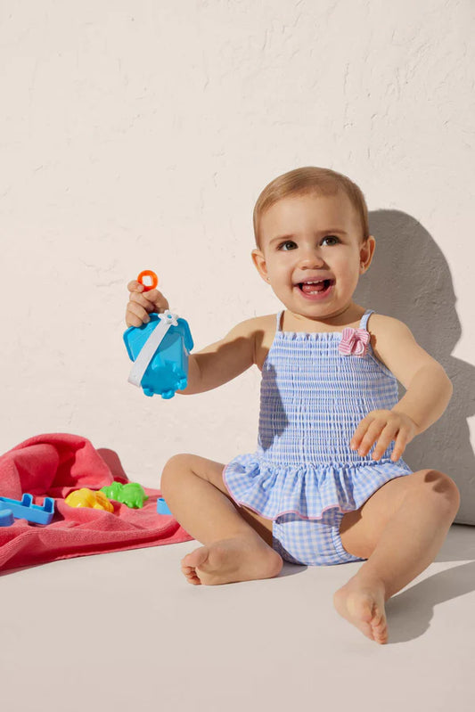 Bañador bebé estampado vichy Ysabel Mora