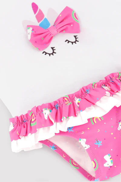 Conjunto bebé camiseta y culetín estampado unicornios Ysabel Mora