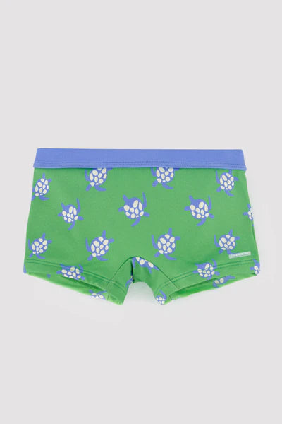 Bañador bóxer bebé estampado tortugas verde Ysabel Mora