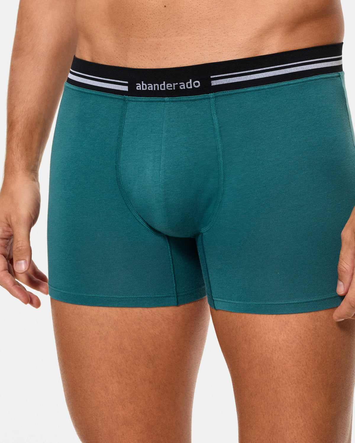 Bóxer cerrado de hombre con cintura extrasuave compresión inteligente verde ABANDERADO