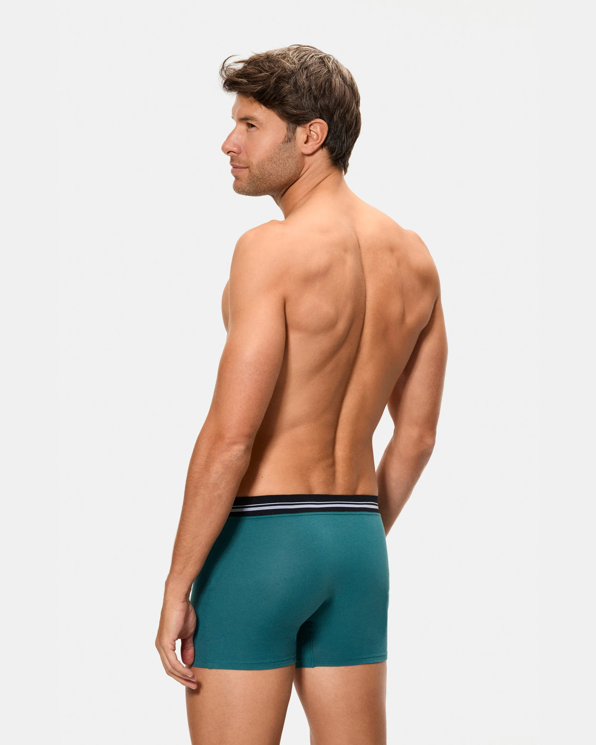 Bóxer cerrado de hombre con cintura extrasuave compresión inteligente verde ABANDERADO