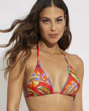 Cargar imagen en el visor de la galería, Top de bikini triángulo estampado colores vivos SELMARK Mare