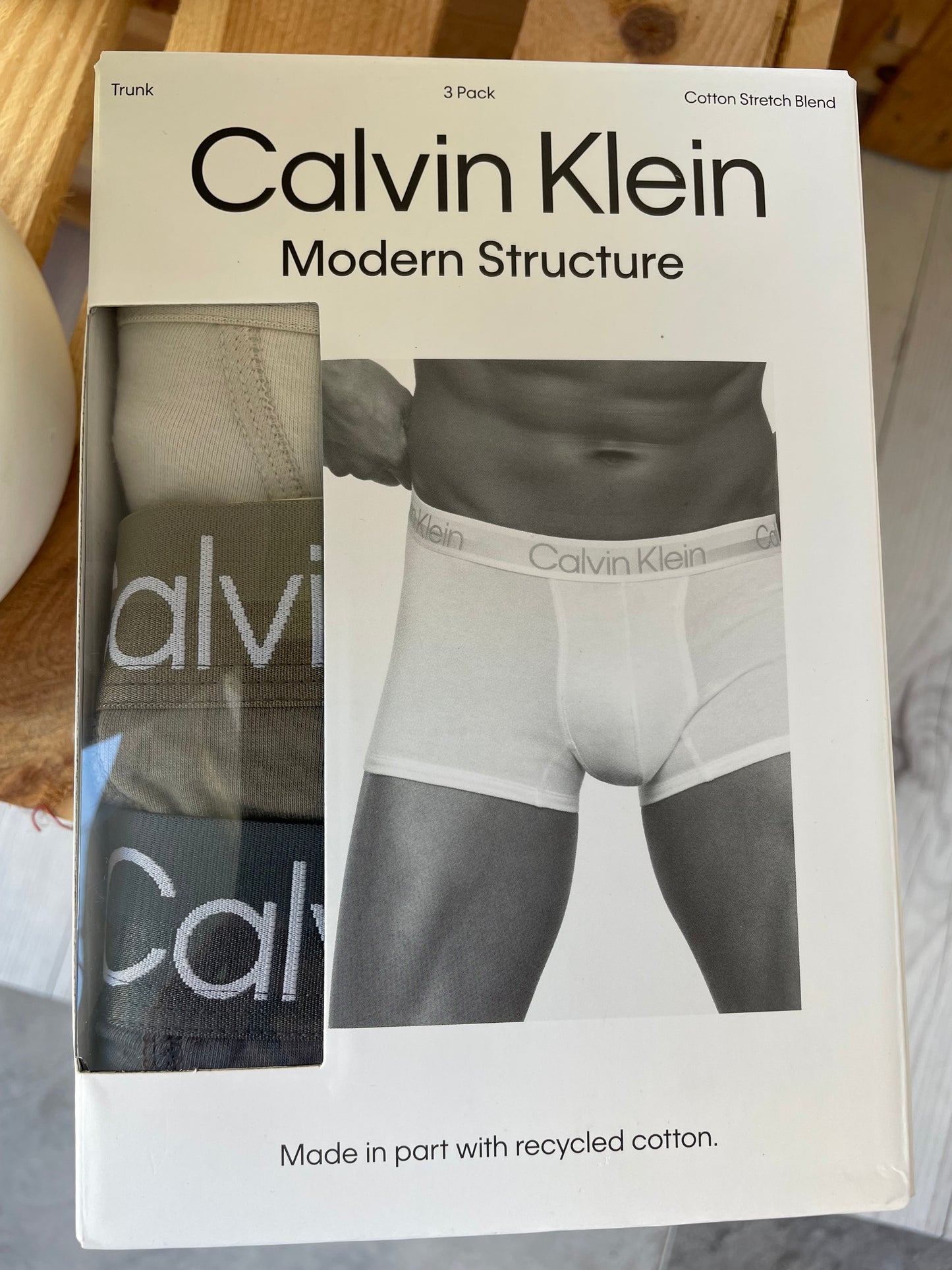 Pack 3 Boxer Cotton Stretch Blend Modern Structure  CALVIN KLEIN