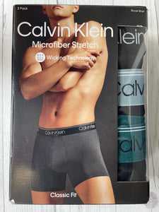 Pack 3 Boxer Briefs Microfiber Stretch negros-elástico color CALVIN KLEIN