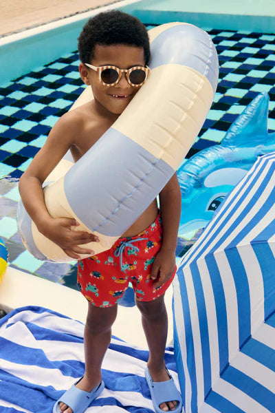 Bañador niño corto estampado cangrejos multicolor Ysabel Mora