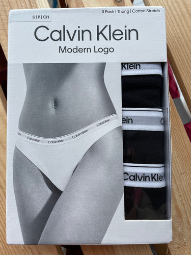 PACK 3 TANGAS ALGODÓN ELÁSTICO CALVIN KLEIN