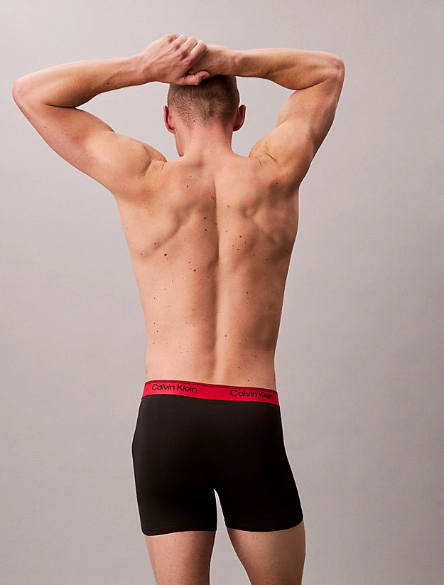 Pack 3 boxer tipo briefs negros microfibra transpirable MICROFIBER STRETCH CALVIN KLEIN