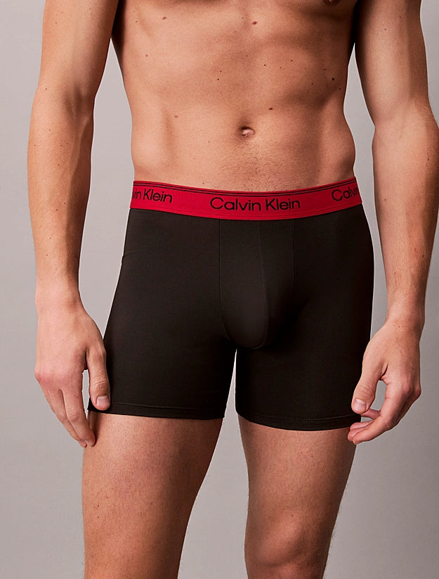 Pack 3 boxer tipo briefs negros microfibra transpirable MICROFIBER STRETCH CALVIN KLEIN