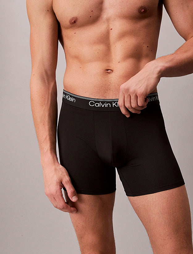 Pack 3 boxer tipo briefs negros microfibra transpirable MICROFIBER STRETCH CALVIN KLEIN