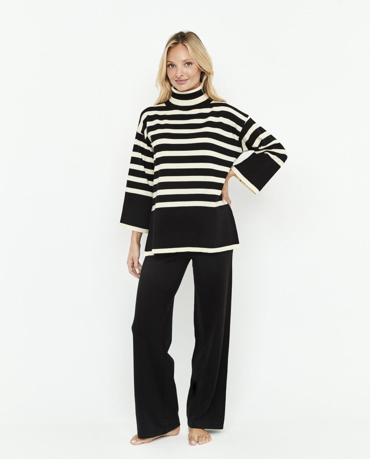Conjunto punto estampado rayas SELMARK