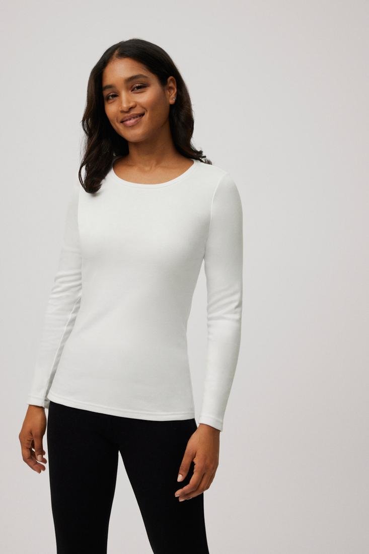Camiseta mujer térmica ligera rica en algodón cuello redondo Ysabel Mora
