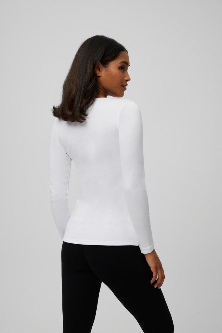 Camiseta mujer térmica ligera rica en algodón cuello redondo Ysabel Mora