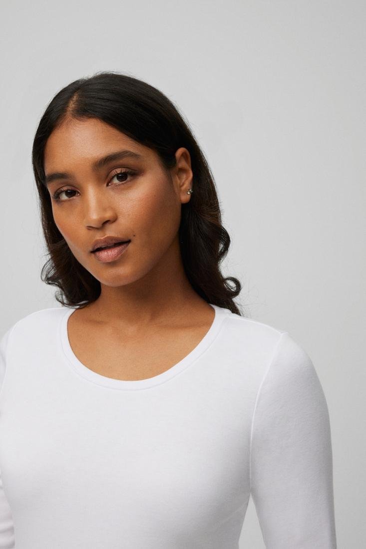 Camiseta mujer térmica ligera rica en algodón cuello redondo Ysabel Mora