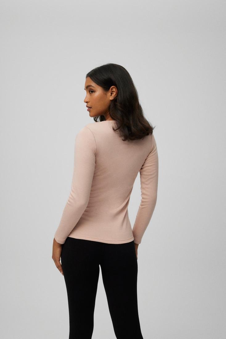 Camiseta mujer térmica ligera rica en algodón cuello redondo Ysabel Mora