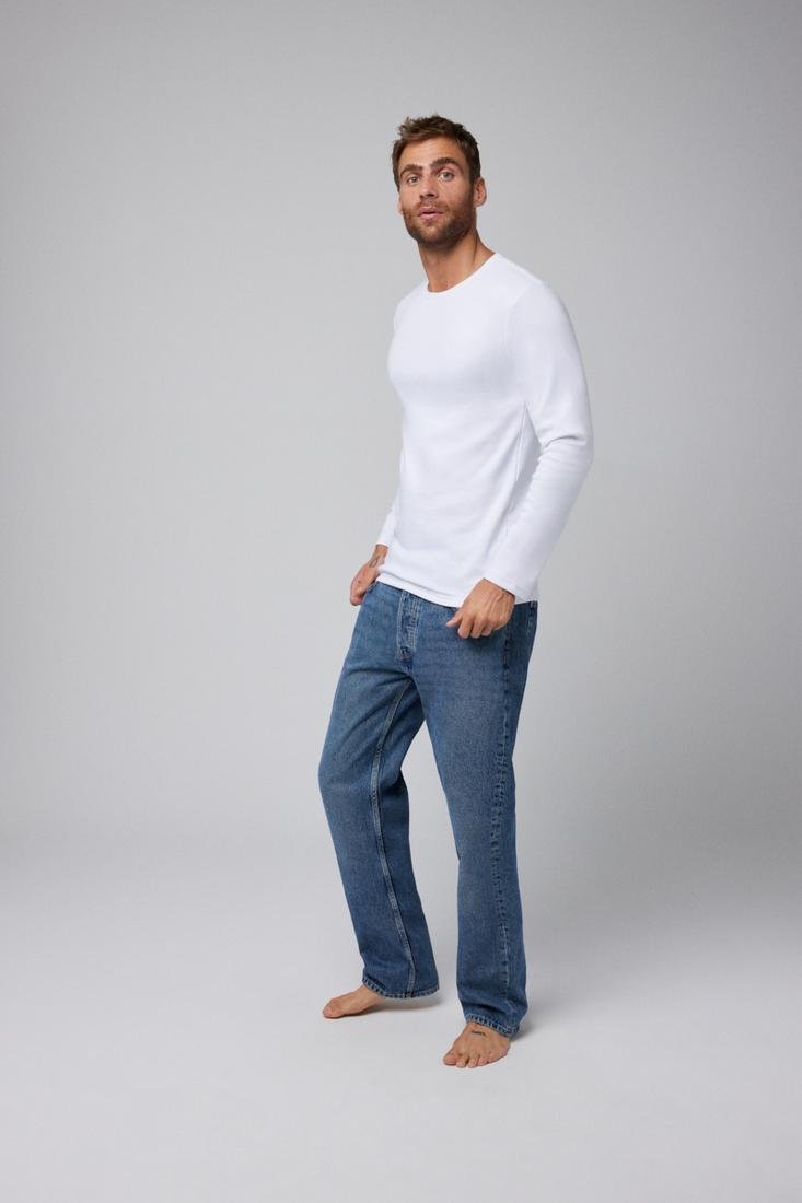 Camiseta hombre térmica ligera algodón manga larga y cuello redondo Ysabel Mora