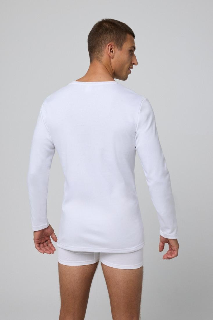 Camiseta hombre térmica ligera algodón manga larga y cuello redondo Ysabel Mora