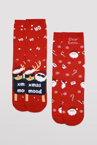 Pack 2 calcetines mujer Navidad Ysabel Mora