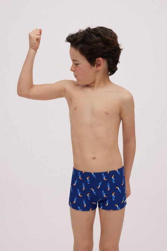 Bañador niño BOXER estampado tucanes Ysabel Mora