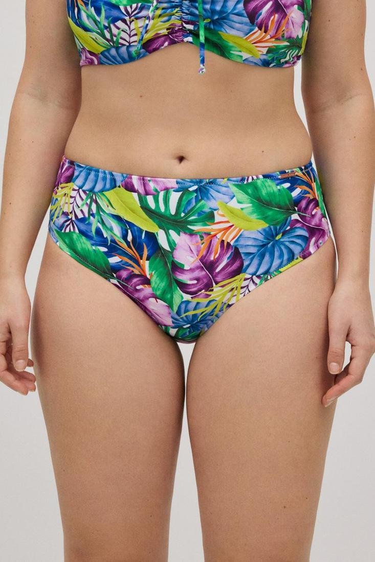 Braga alta de bikini REDUCTORA estampado tropical COMBINABLE YSABEL MORA