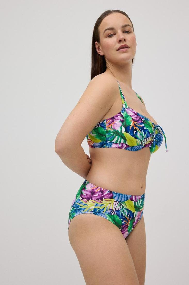 Braga alta de bikini REDUCTORA estampado tropical COMBINABLE YSABEL MORA