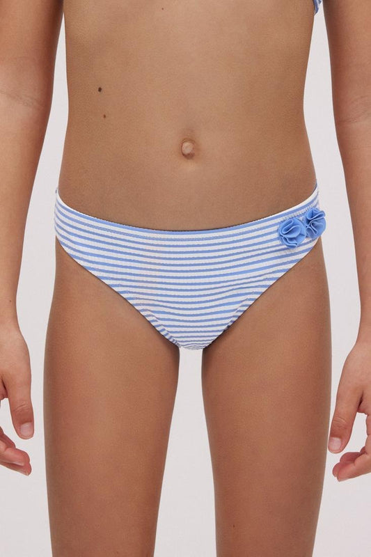 Culetín niña estampado rayas con flores  Ysabel Mora