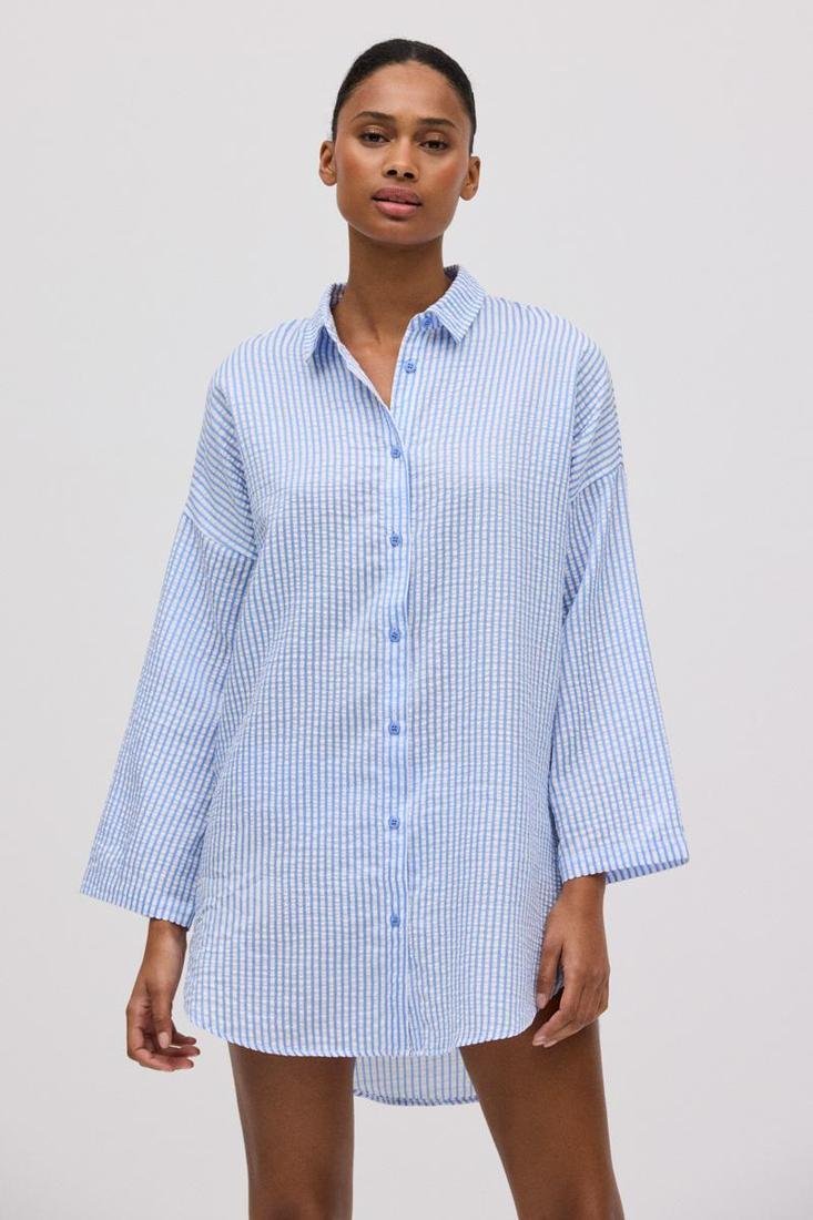 Camisa playera oversized estampado rayas YSABEL MORA