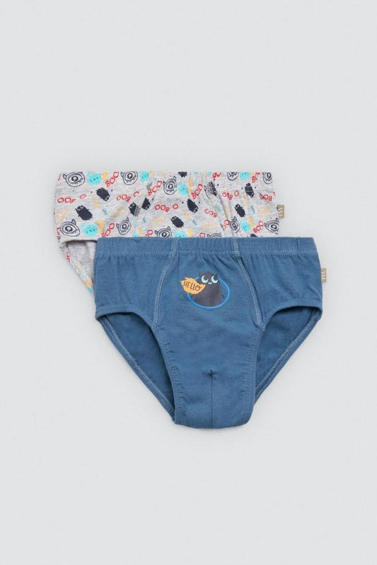 Pack 2 Slips infantiles algodón estampado Ysabel Mora