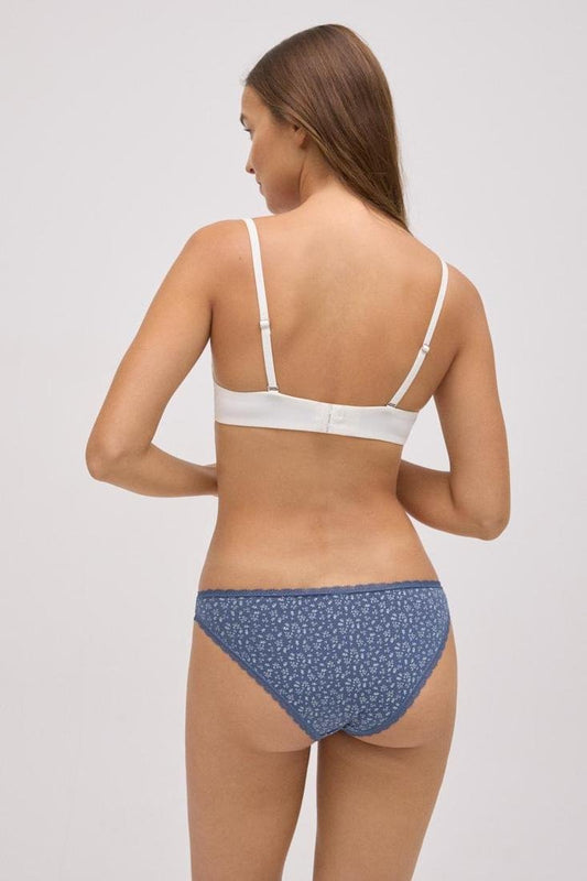 Pack 2 bragas mujer talle bajo algodón estampado YSABEL MORA