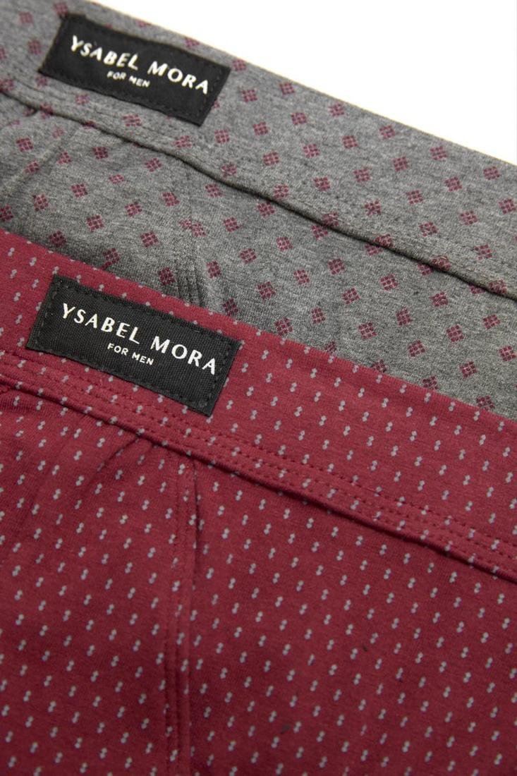 Pack 2 slips hombre con abertura algodón estampado YSABEL MORA