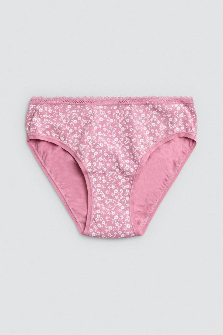 Pack 2 bragas mujer talle medio algodón estampado YSABEL MORA