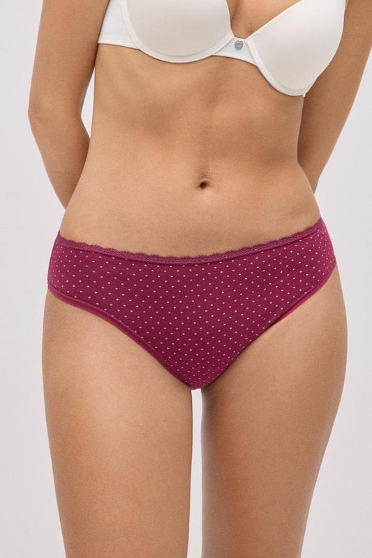 Pack 2 bragas mujer talle medio algodón estampado YSABEL MORA