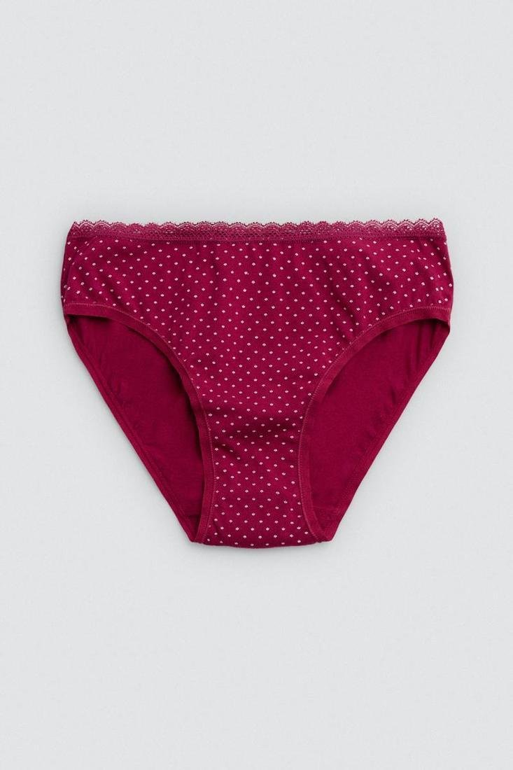 Pack 2 bragas mujer talle medio algodón estampado YSABEL MORA