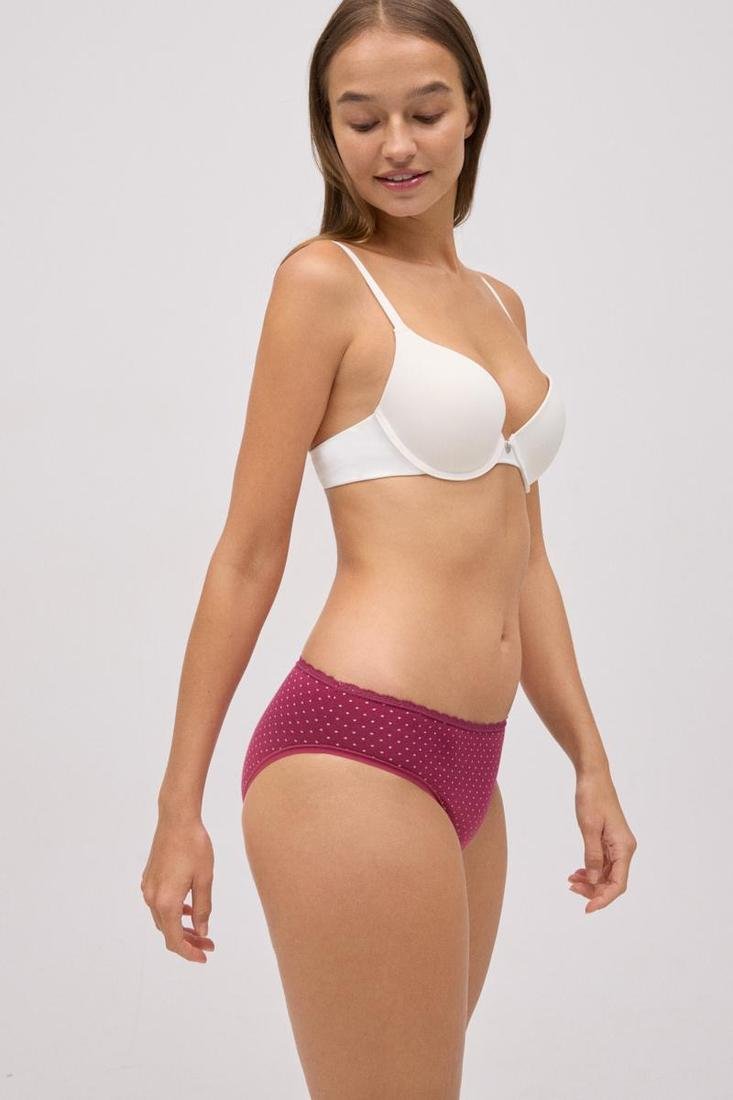 Pack 2 bragas mujer talle medio algodón estampado YSABEL MORA