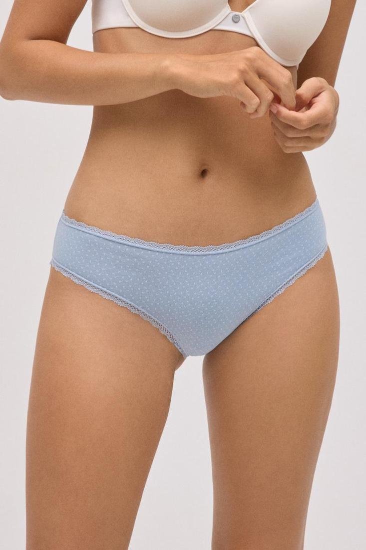 Pack 2 bragas mujer talle medio algodón estampado YSABEL MORA