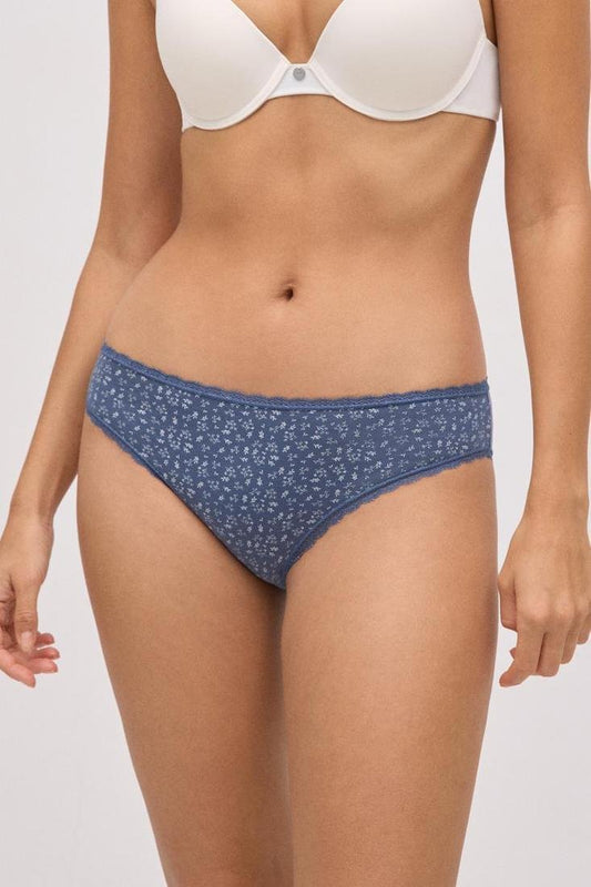 Pack 2 bragas mujer talle medio algodón estampado YSABEL MORA