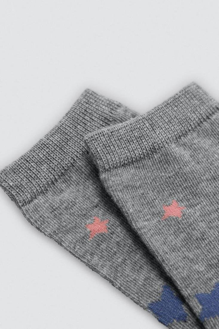 Pack 3 calcetines mujer estampados algodón puño anti presión YSABEL MORA