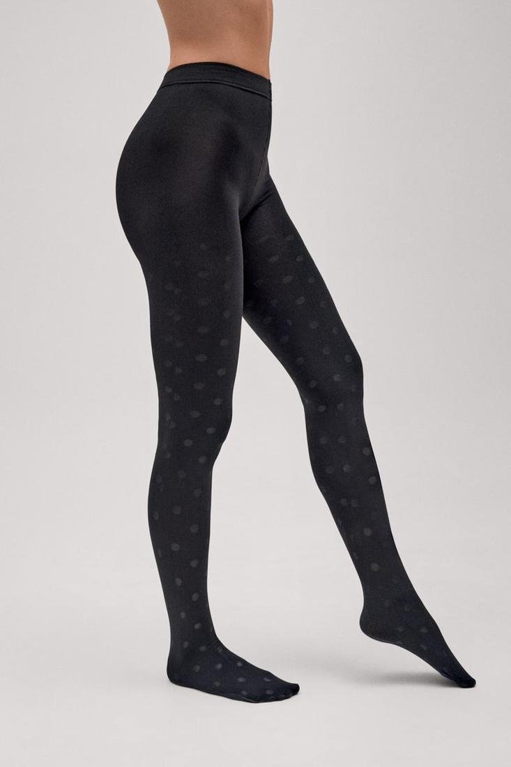 Panty térmico 140 deniers estampado lunares YSABEL MORA