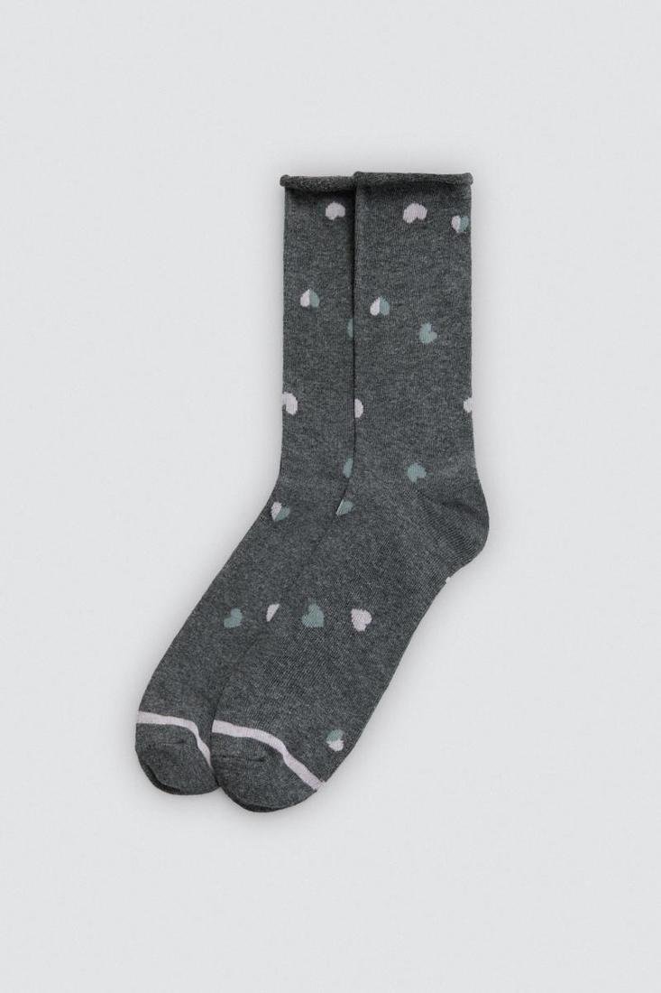 Pack 3 calcetines mujer SIN PUÑO estampados algodón YSABEL MORA