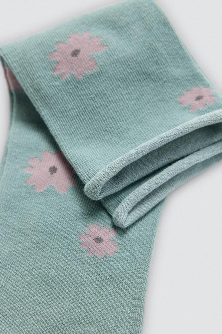 Pack 3 calcetines mujer SIN PUÑO estampados algodón YSABEL MORA