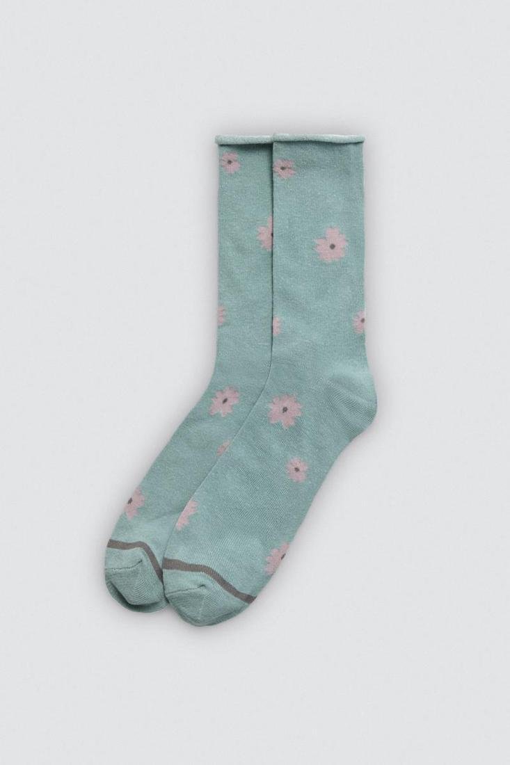 Pack 3 calcetines mujer SIN PUÑO estampados algodón YSABEL MORA