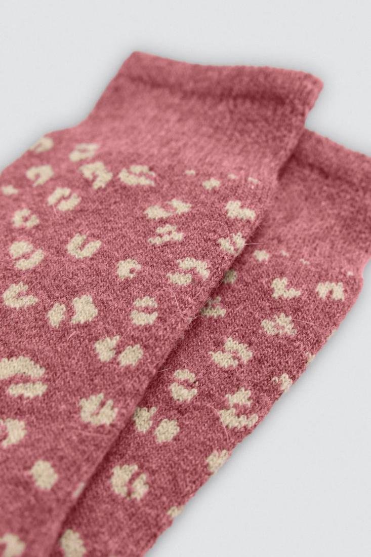 Calcetín mujer estampado angora YSABEL MORA