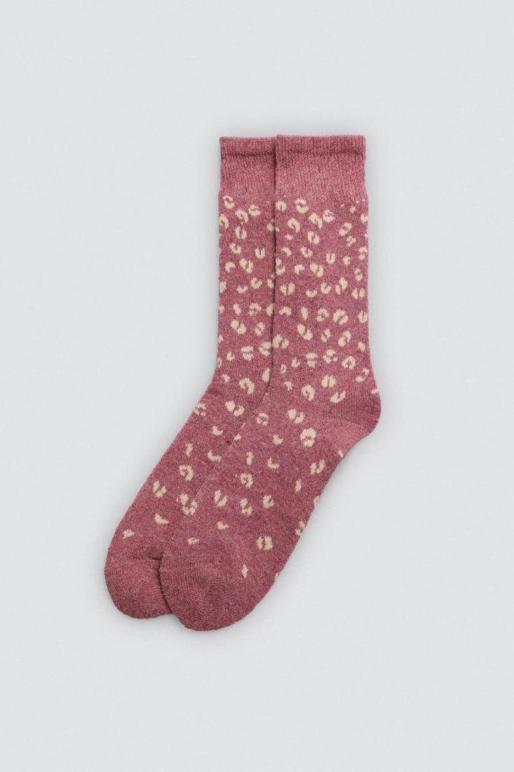 Calcetín mujer estampado angora YSABEL MORA