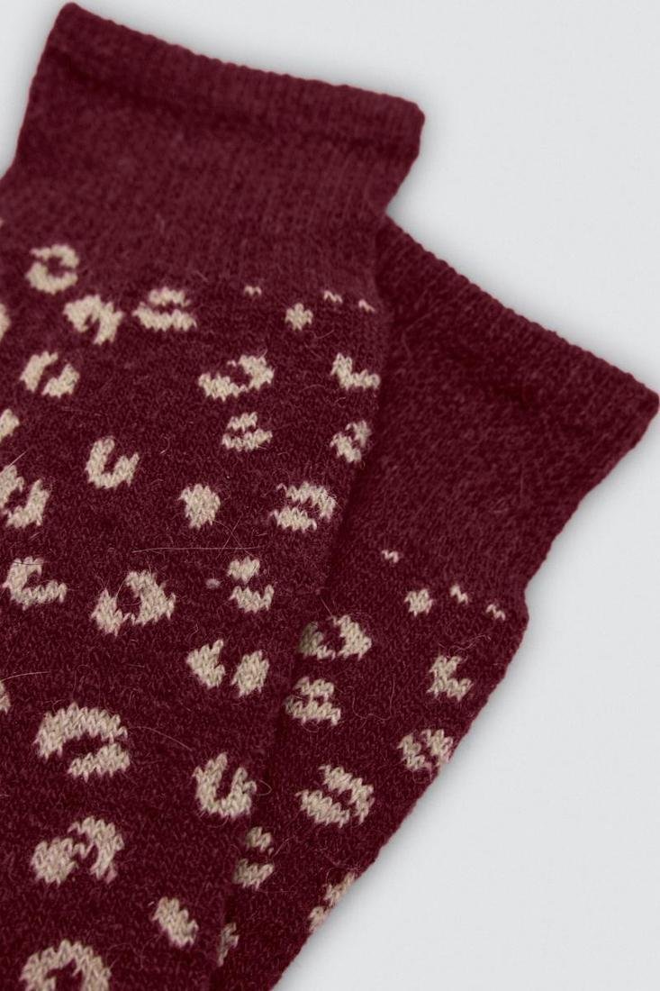 Calcetín mujer estampado angora YSABEL MORA