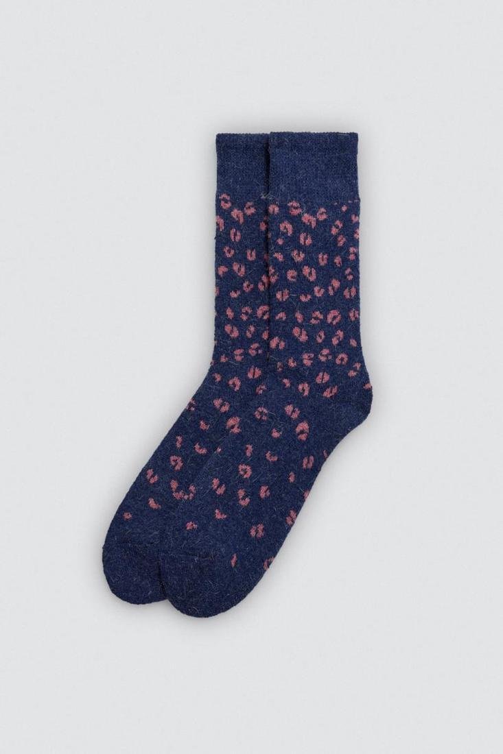 Calcetín mujer estampado angora YSABEL MORA