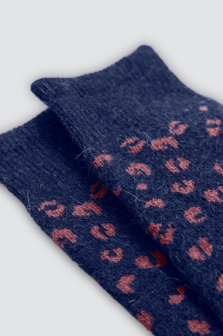 Calcetín mujer estampado angora YSABEL MORA